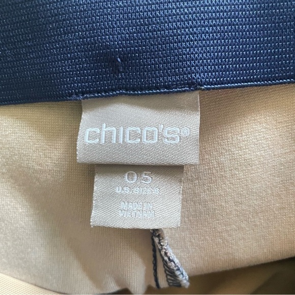 Chico's woman pull on pant size 6 paisley tummy control career casual elegant - Picture 9 of 11